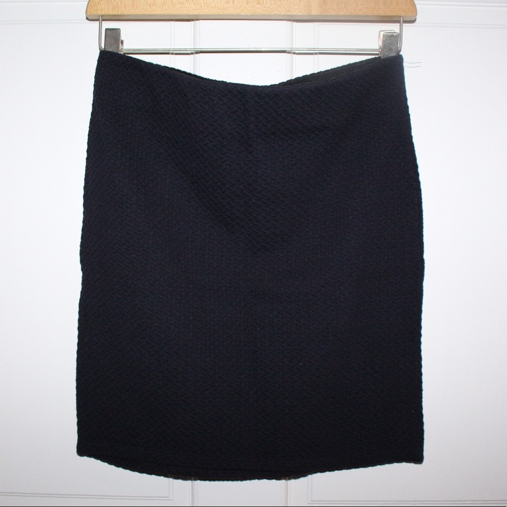 Ann Taylor Loft Textured Solid Pencil Skirt SZ S